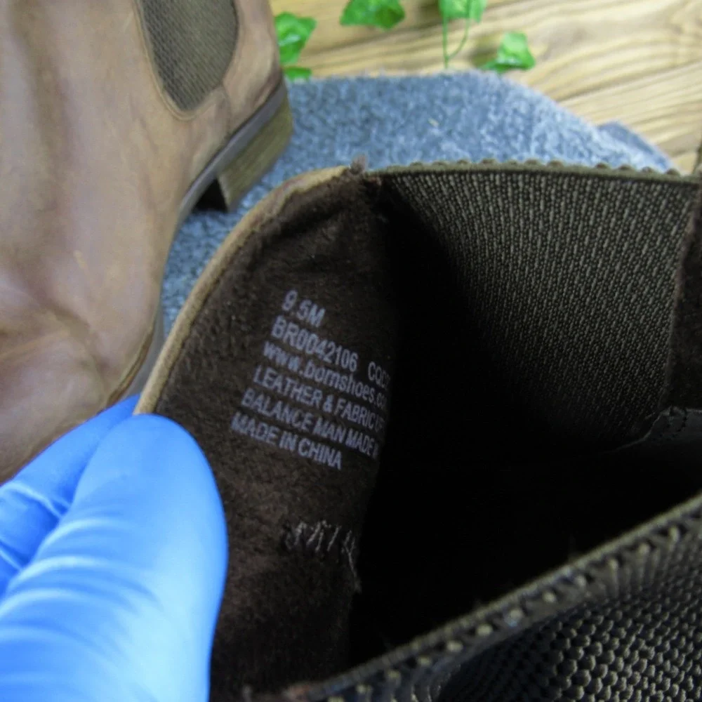 Born Brown Leather Ankle Boots - Picture 6 of 8